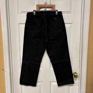 Rustler Mens Black Denim Jeans Size 34x28 Work Utility Pants Carpenter Style